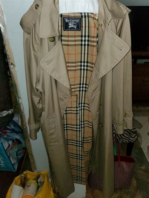 burberry trench coat authentication|authentic vintage Burberry trench coat.